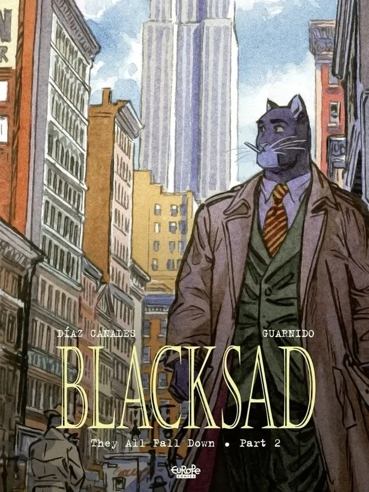 Обкладинка коміксу «Blacksad Повернення Детектива»